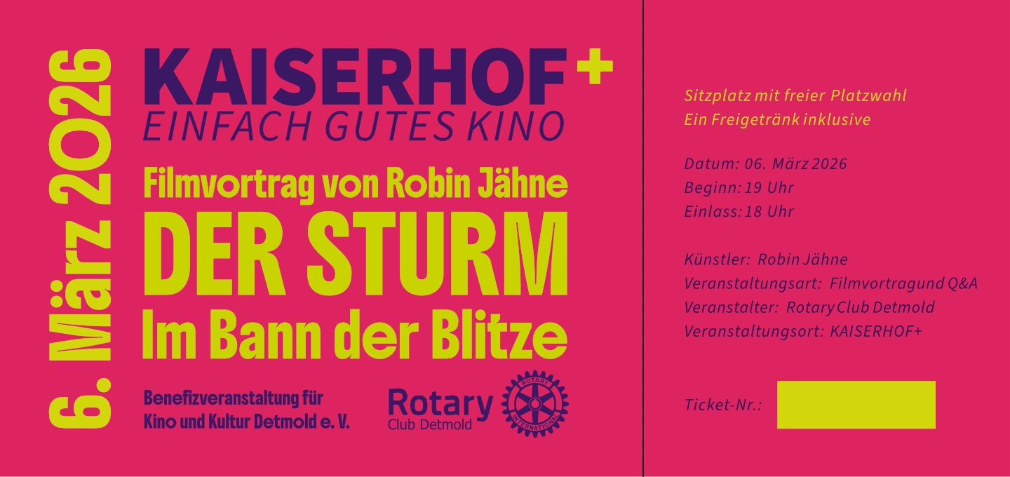 Ticket Sonderveranstaltung Filmvortrag im Kaiserhof+